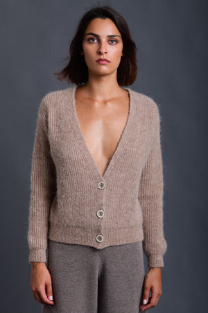 Women's Cardigan Alpaca Wool