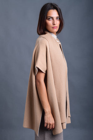 Women's Double Sided Wool Cashmere Cape