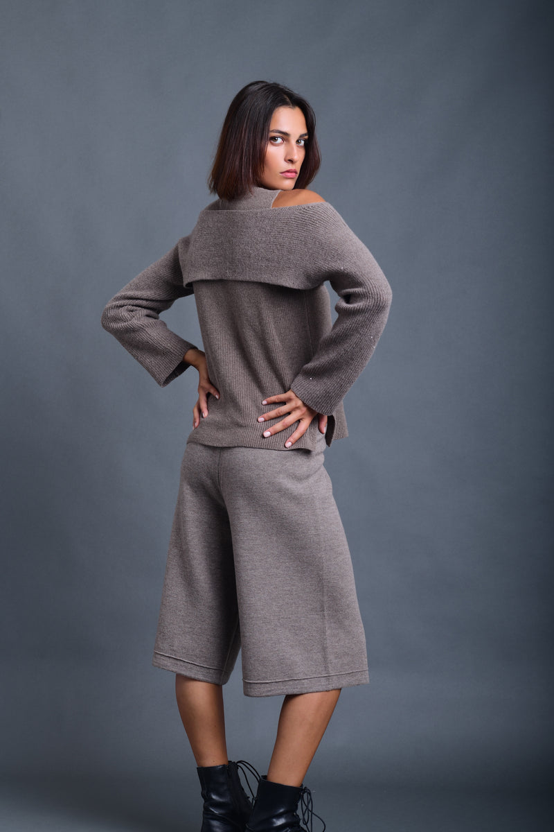 Women's Culotte Trousers Chestnut
