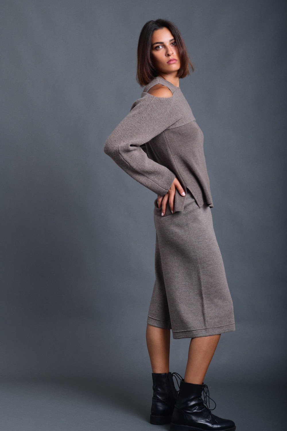 Women's Culotte Trousers Chestnut