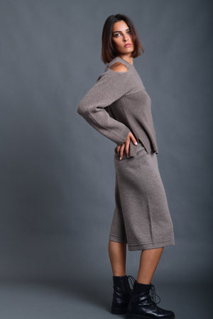 Women's Culotte Trousers Chestnut