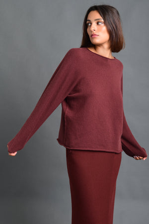 Women's Sweater Wool Boatneck