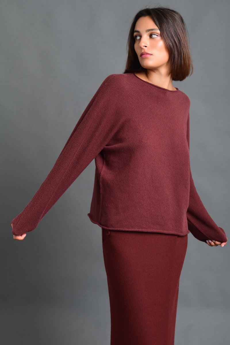 Women's Sweater Wool Boatneck