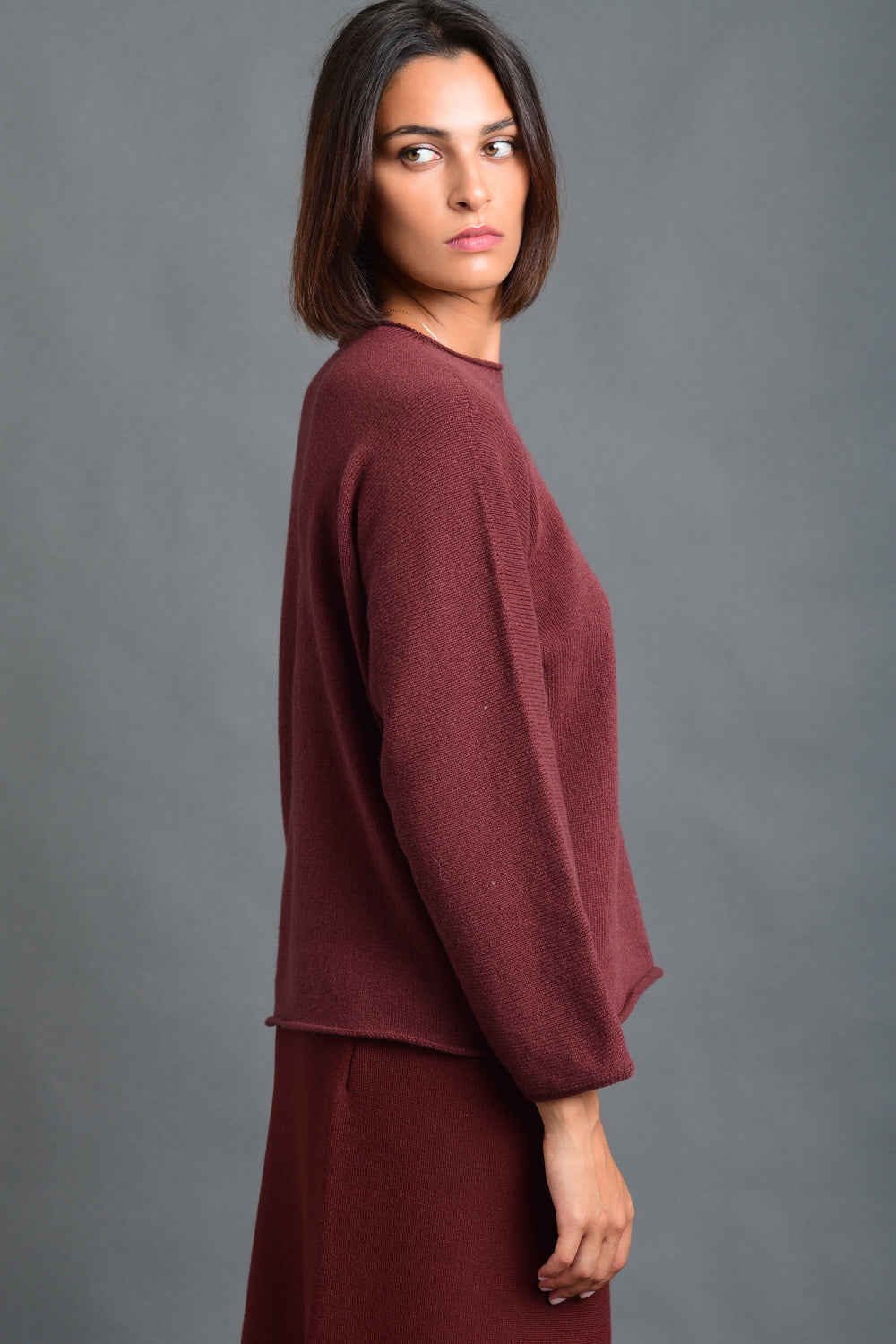 Women's Sweater Wool Boatneck