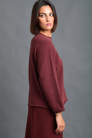 Women's Sweater Wool Boatneck
