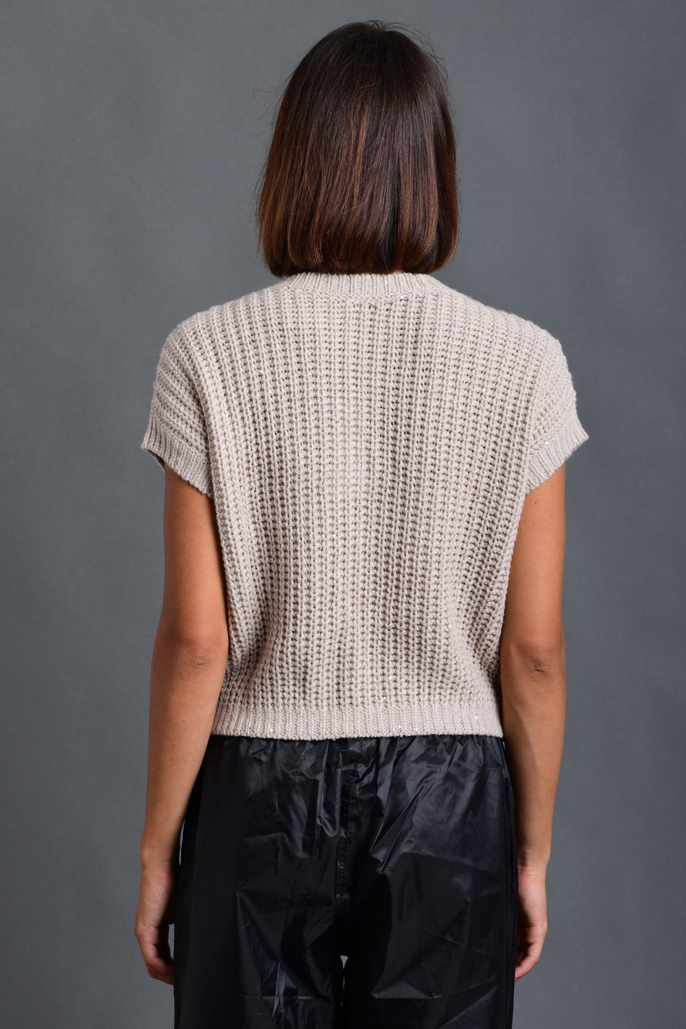 Women's Sweater Wool Crewneck Taupe