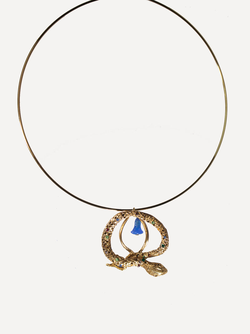 Necklace Choker Snake-Motif