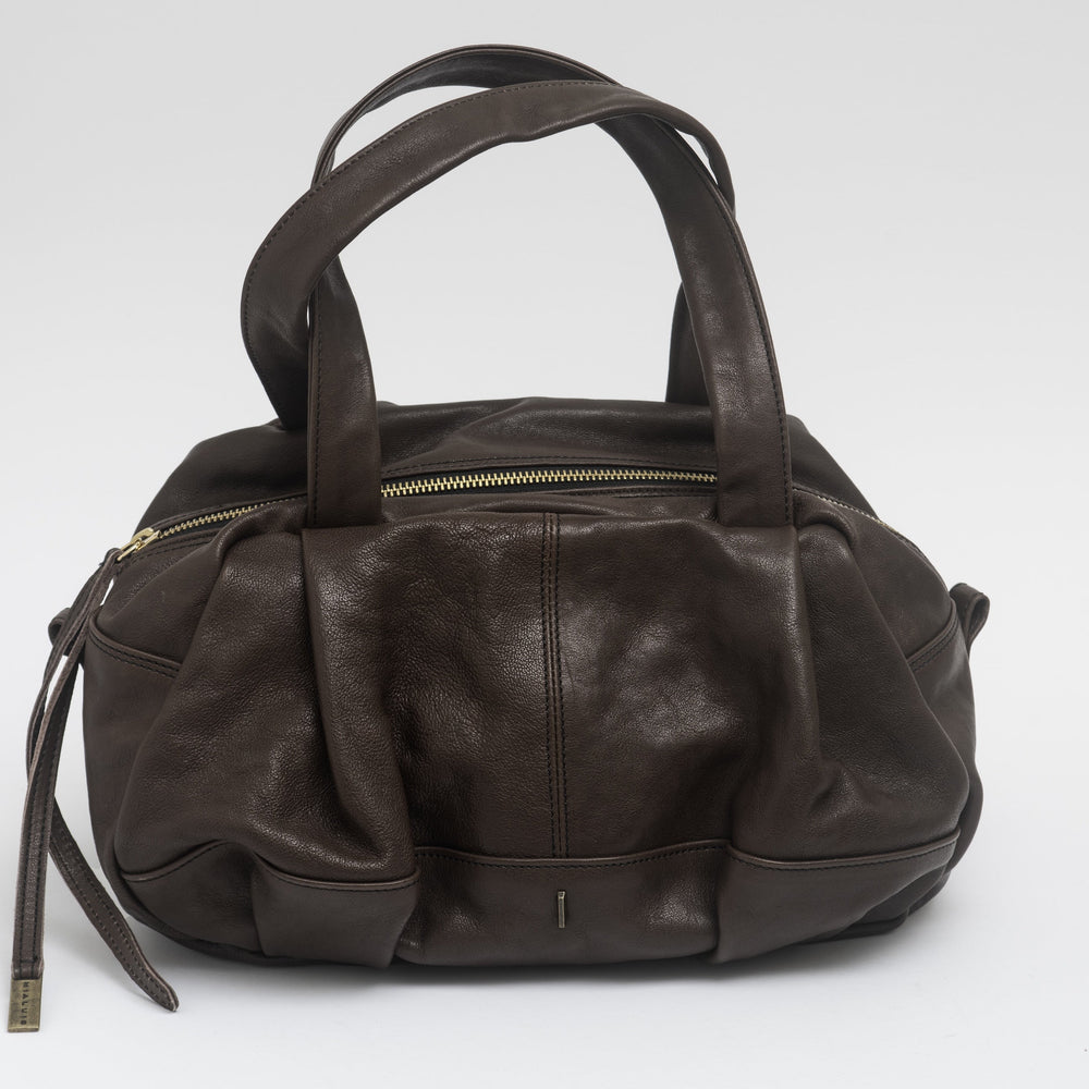 Chocolate Brown Leather Bag