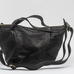 Women's Leather Shoulder Bag "Chicca" Nero
