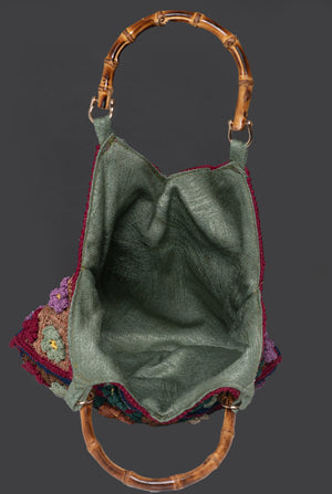 Women's Crochet Tote Bag "Giardino Fiorito"