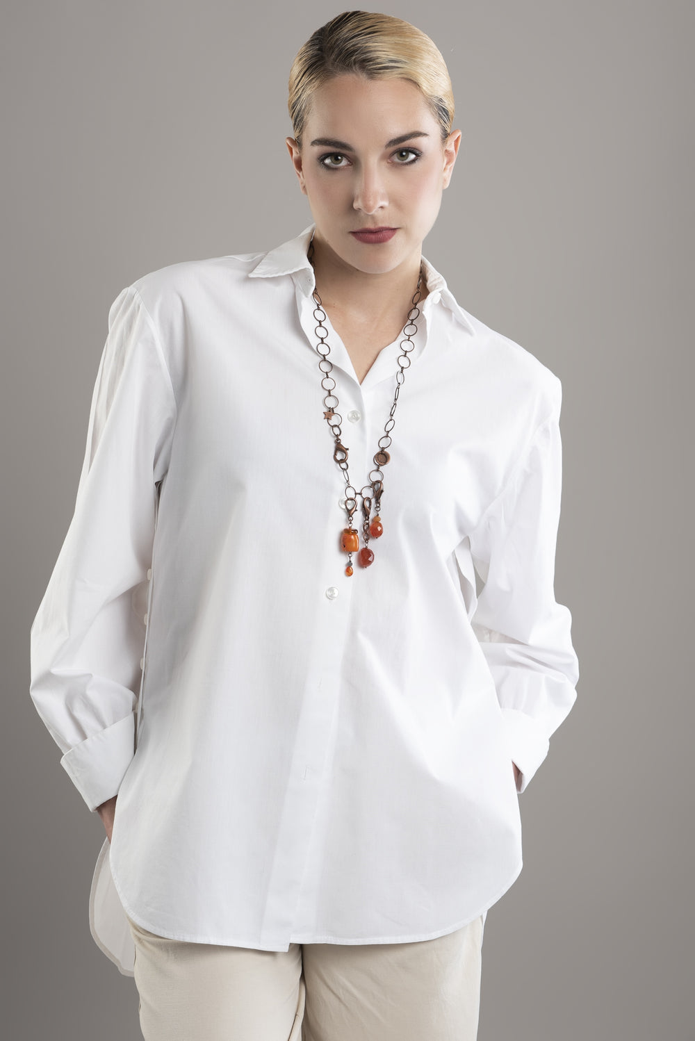 Cotton Poplin Shirt "Emanuel"