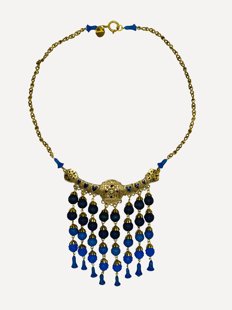 Necklace Blue Beads