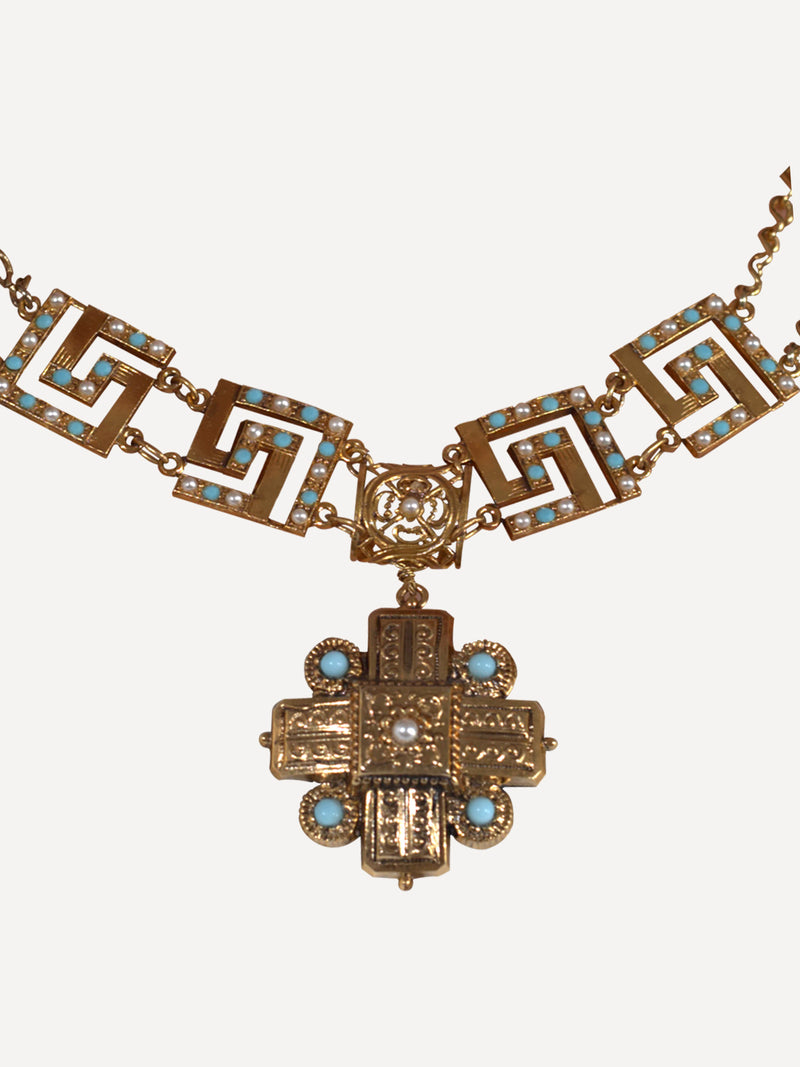 Pendant Necklace Greek Cross