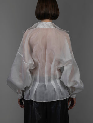 Organza Silk Blouse White