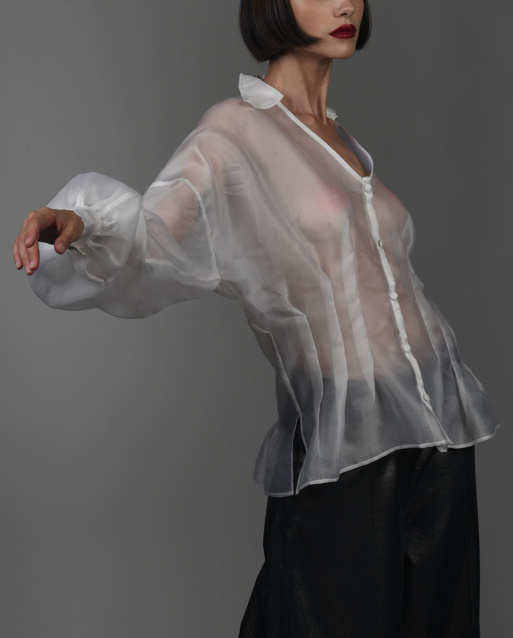 Organza Silk Blouse White