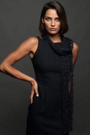 Women's Crochet Stole "Starry Night"