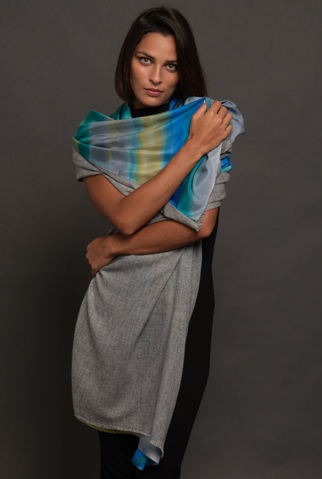 Women's Silk Shawl "Urban Sobriety"