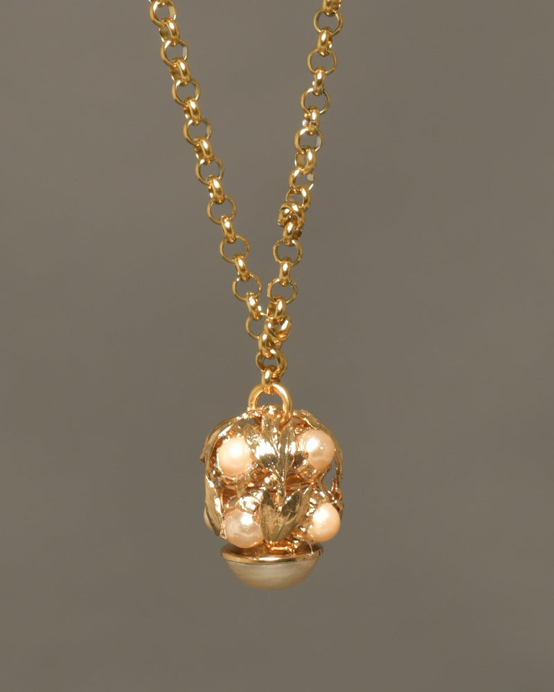 Women's Pendant Necklace Moonlight Fortune Charm White Base
