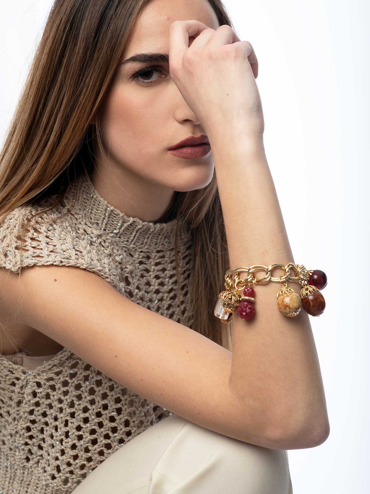 Charm Bracelet Colour Amber