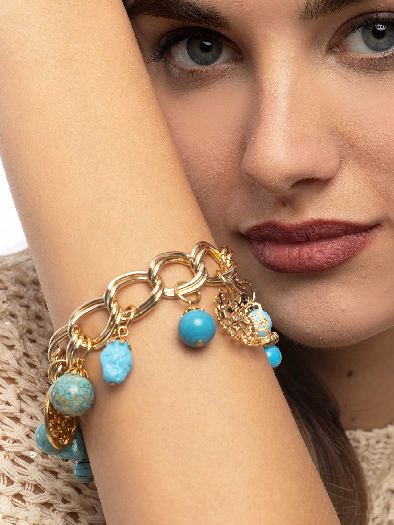 Charm Bracelet Turquoise