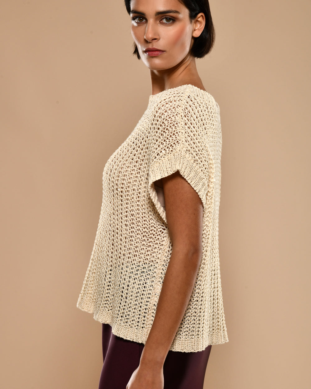 Women's Cotton Sweater Sequins