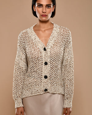 Women's Cotton Cardigan Sequins