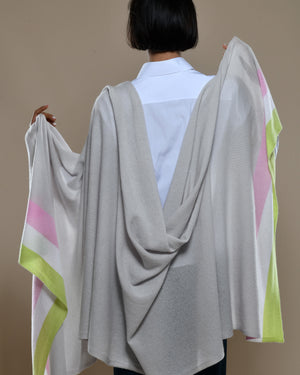 Women's Cashmere Scarf Pearl Grey