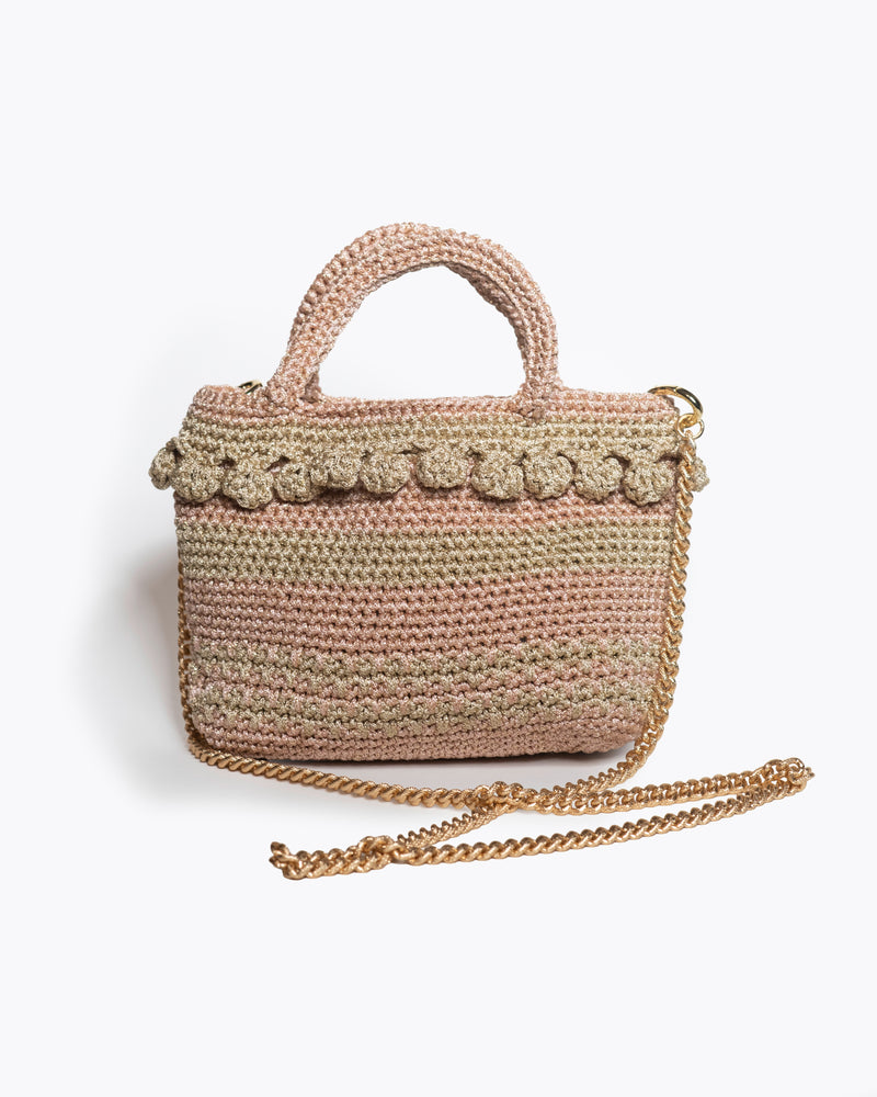Crochet Mini Bag Hint of Powder Blush