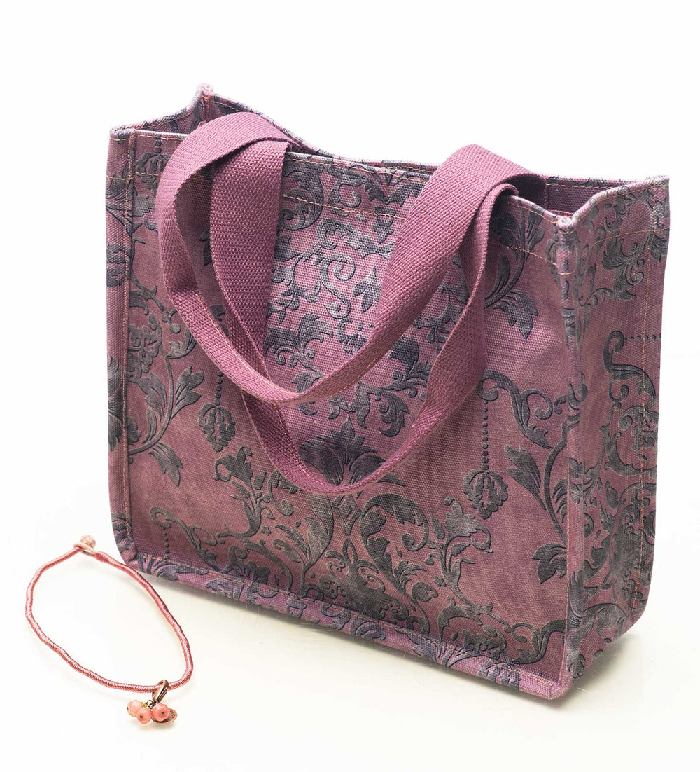 Women’s Cotton Tote Bag “Easy Smart” Powder Pink
