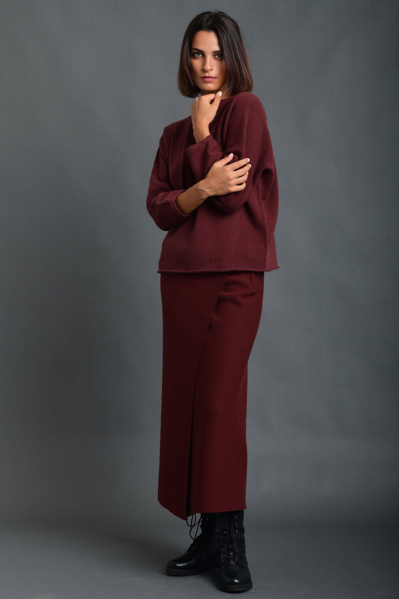 Women's Merino Wool Wrap Skirt