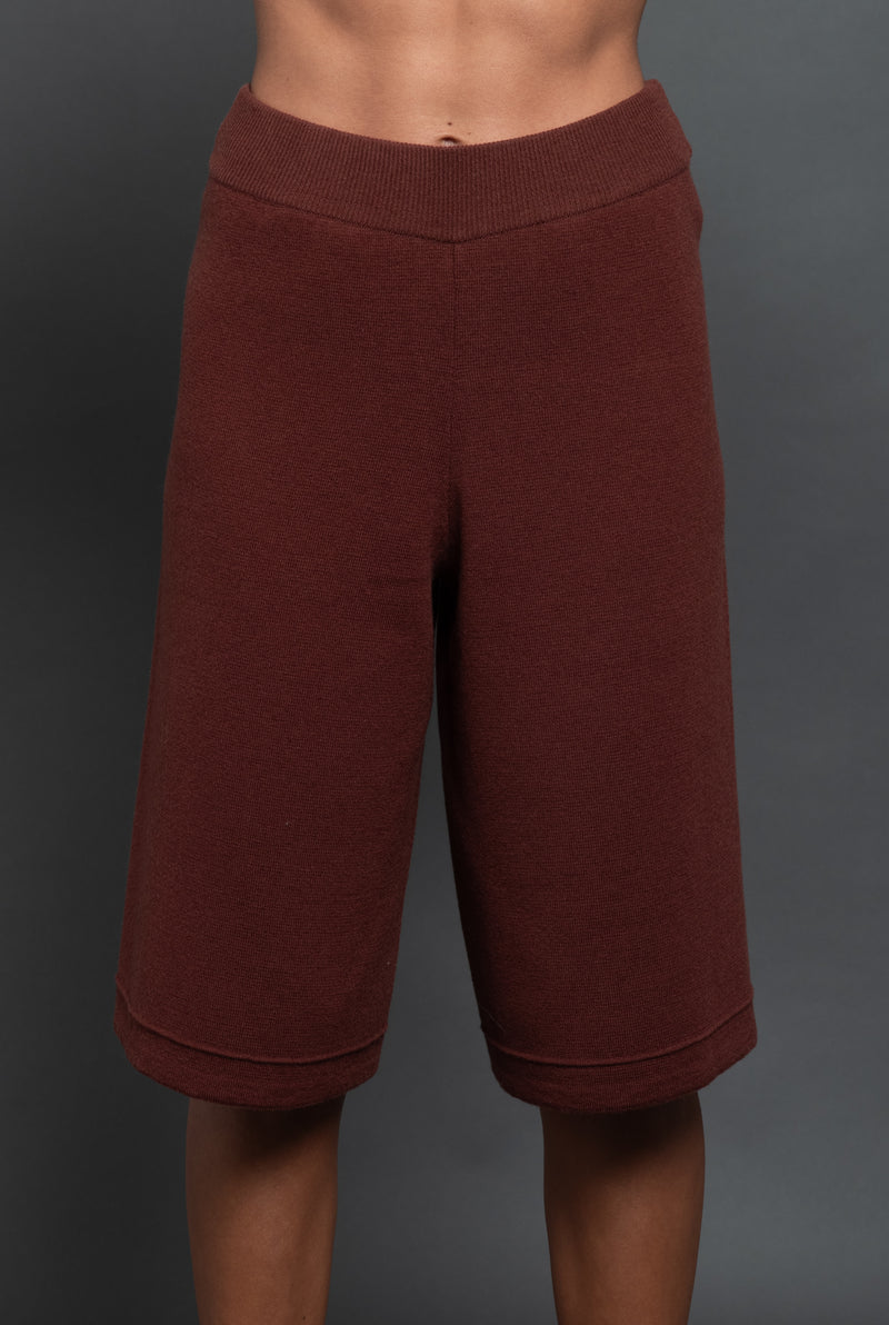 Women's Culotte Trousers Mahogany