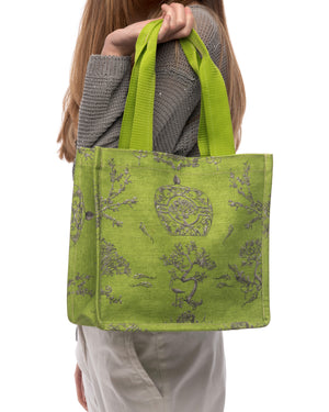 Women’s Cotton Tote Bag “Easy Smart” Acid Green