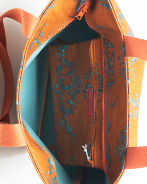 Women’s Cotton Tote Bag “St Tropez” Rusty Orange