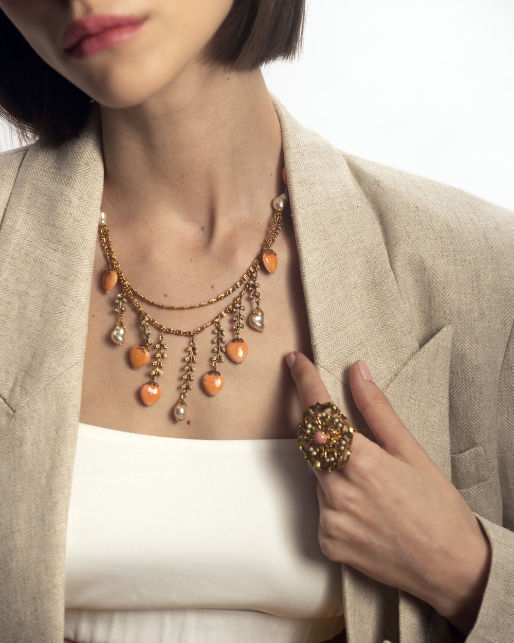 Necklace Choker Heart-Motif