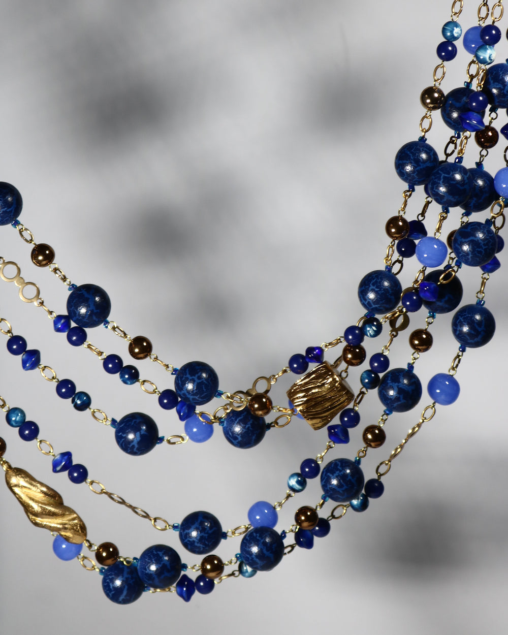 Necklace Blue Azure Beads