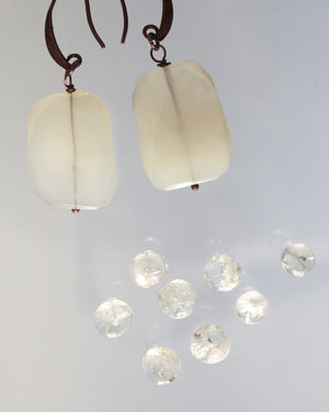 Drop Earrings Chalcedony Pebbles