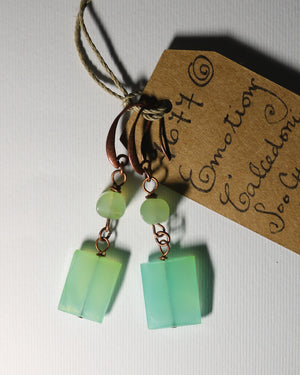 Drop Earrings "Emotions" Jade Pagodas