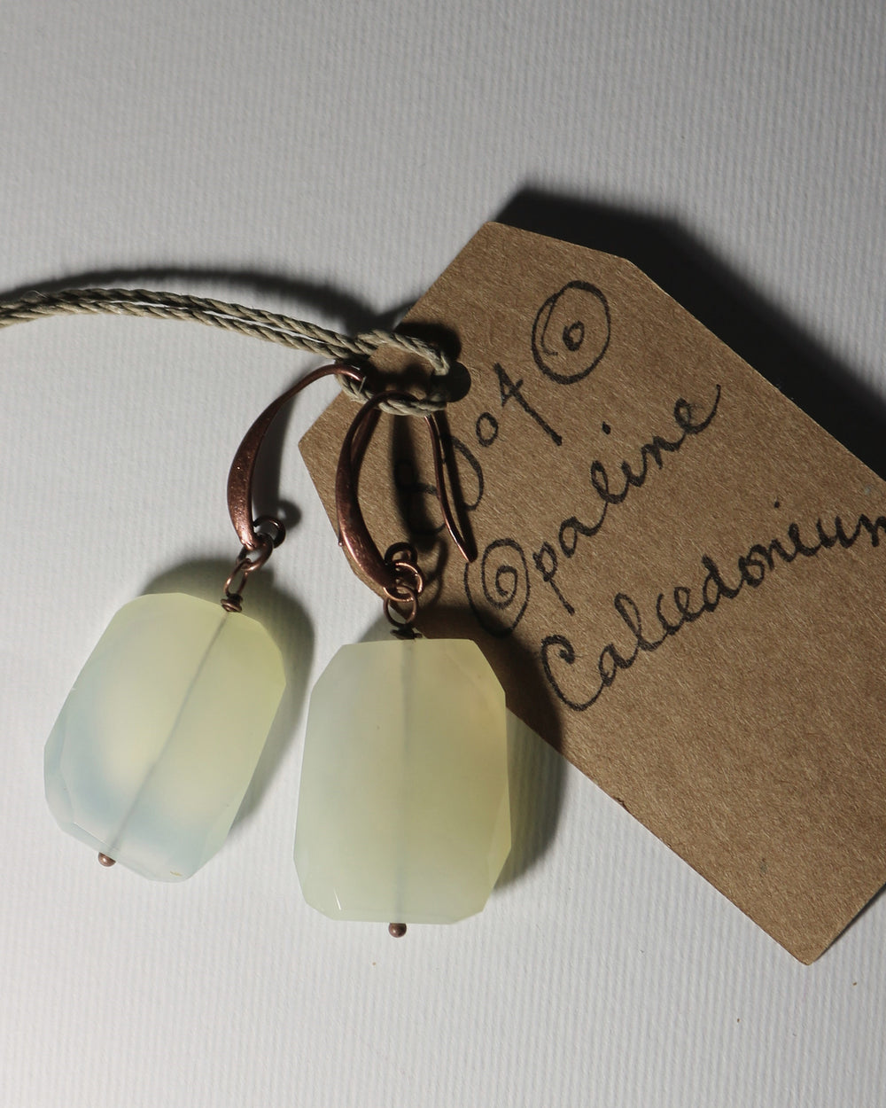 Drop Earrings Chalcedony Pebbles
