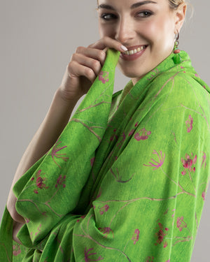 Oriental Ramage Scarf Cherry Blossoms Tribute to Milan