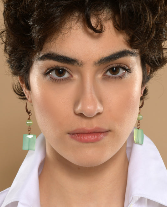 Drop Earrings "Emotions" Jade Pagodas