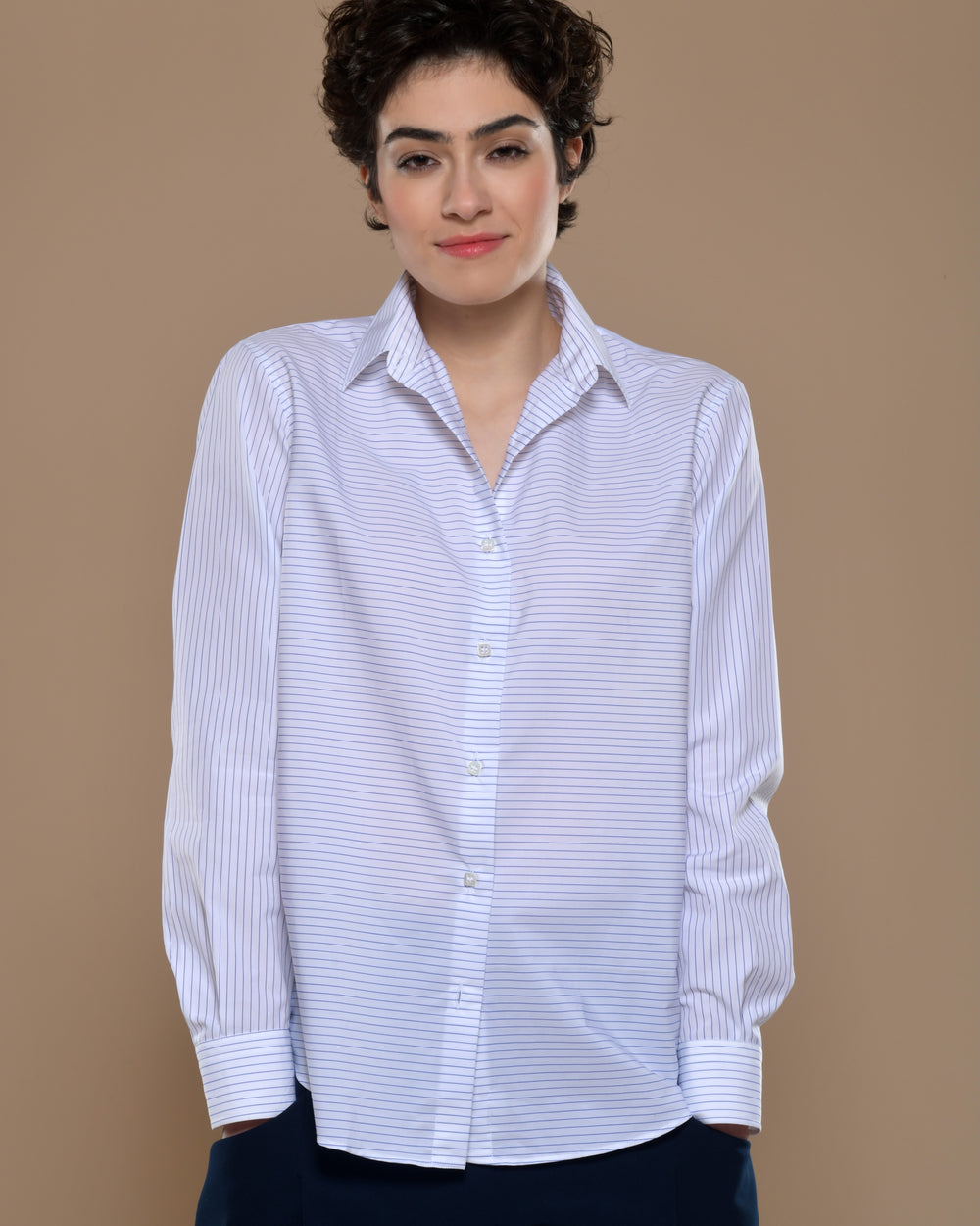 Women's Cotton Shirt "Maura Barré"