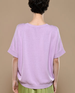 Women's Cotton Sweater Lilac