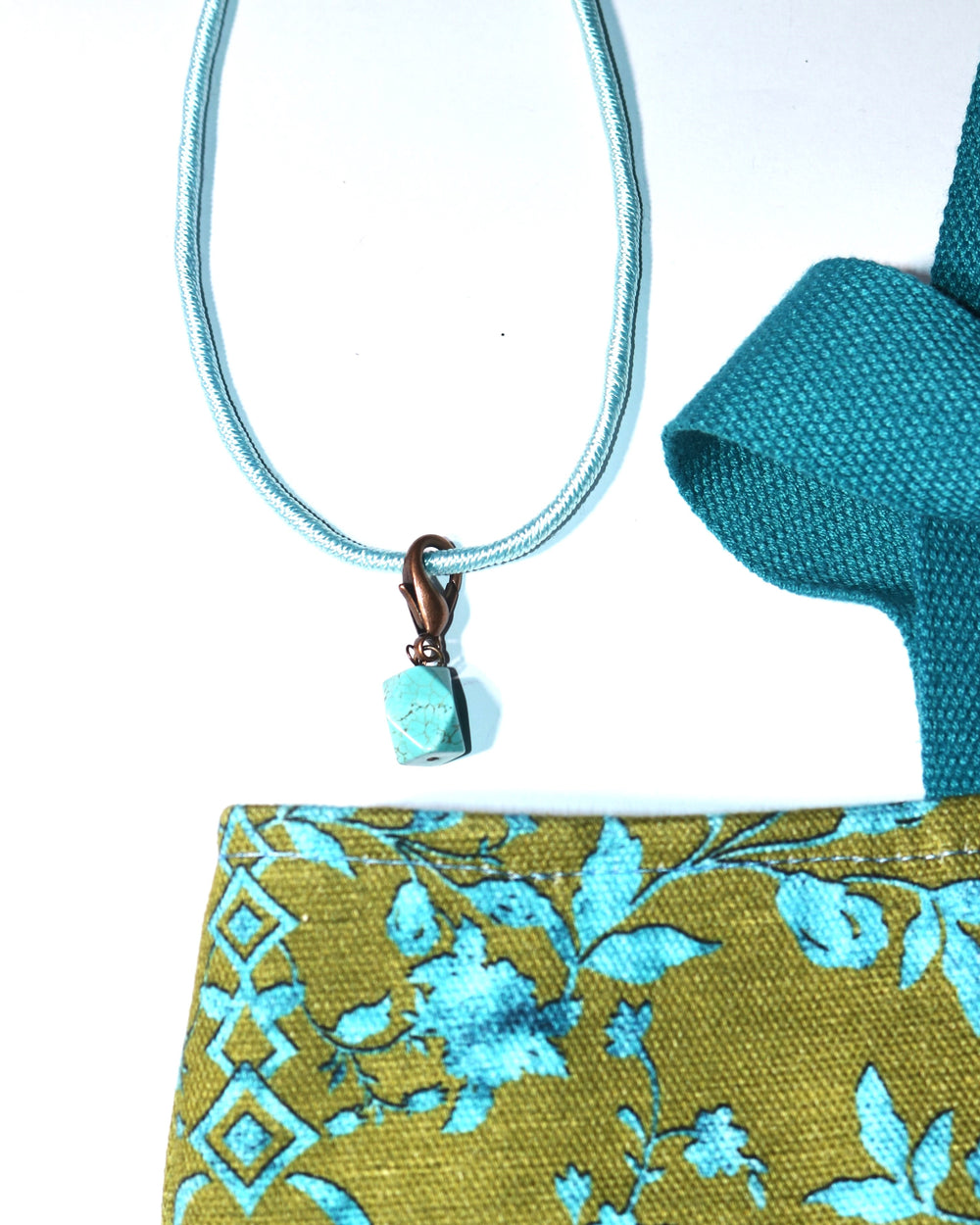 Met Tote Bag Turquoise Made in Italy