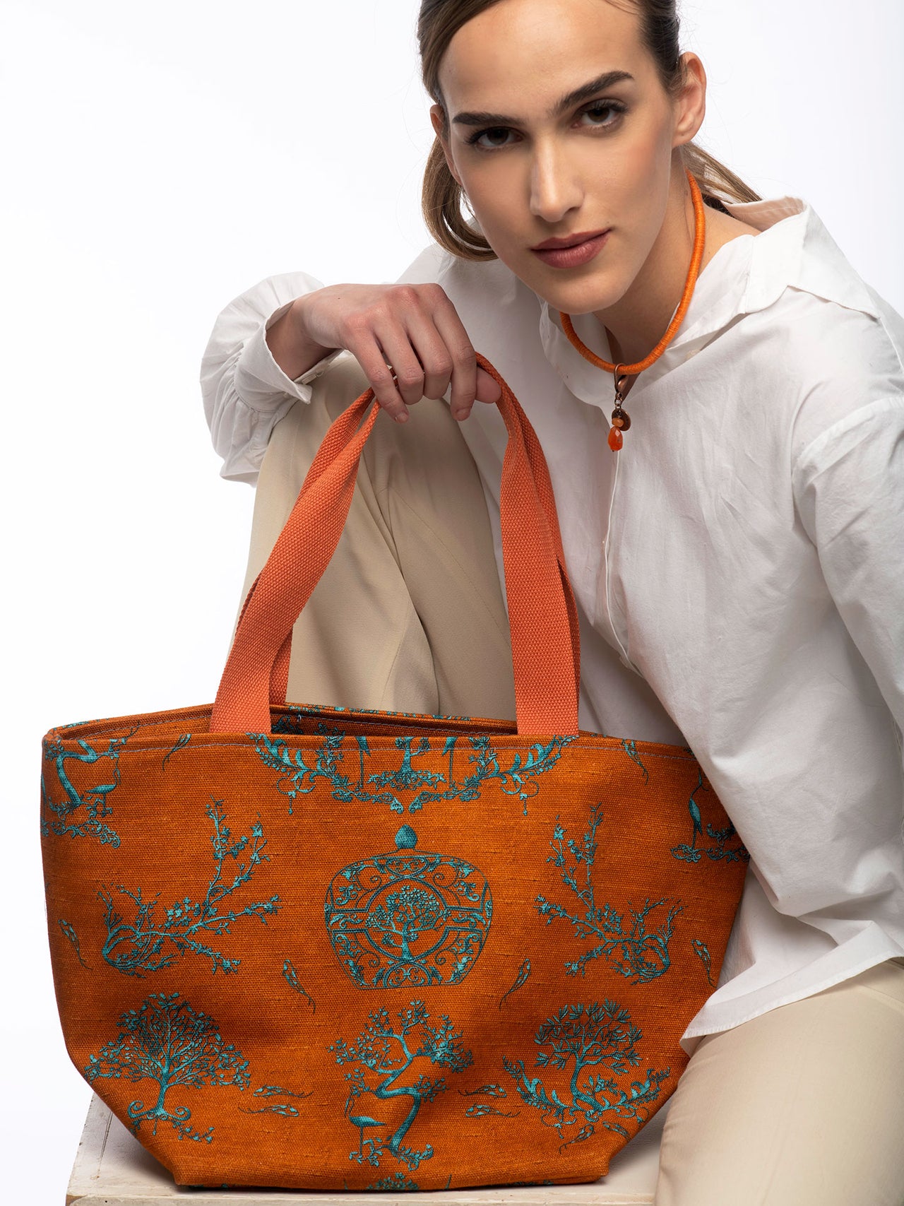 Women’s Tote Bag “St Tropez” Rusty Orange