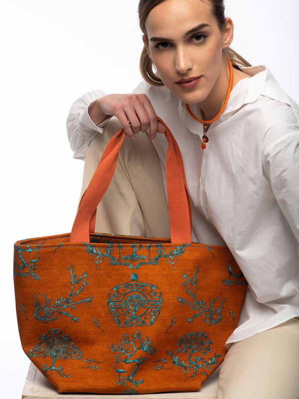 Women’s Tote Bag “St Tropez” Rusty Orange