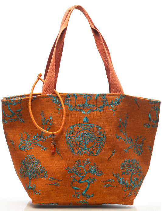 Women’s Cotton Tote Bag “St Tropez” Rusty Orange