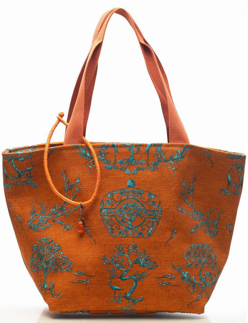 Women’s Cotton Tote Bag “St Tropez” Rusty Orange