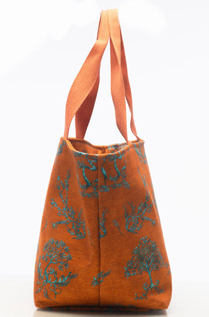 Women’s Cotton Tote Bag “St Tropez” Rusty Orange