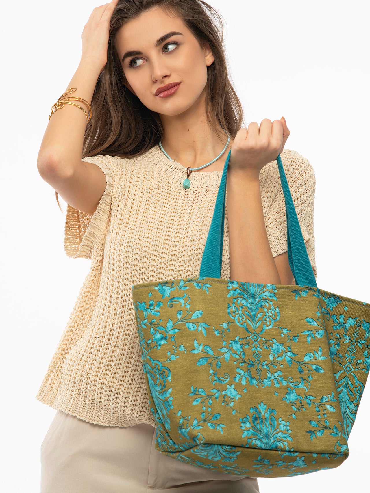 Women’s Tote Bag “St Tropez” Turquoise