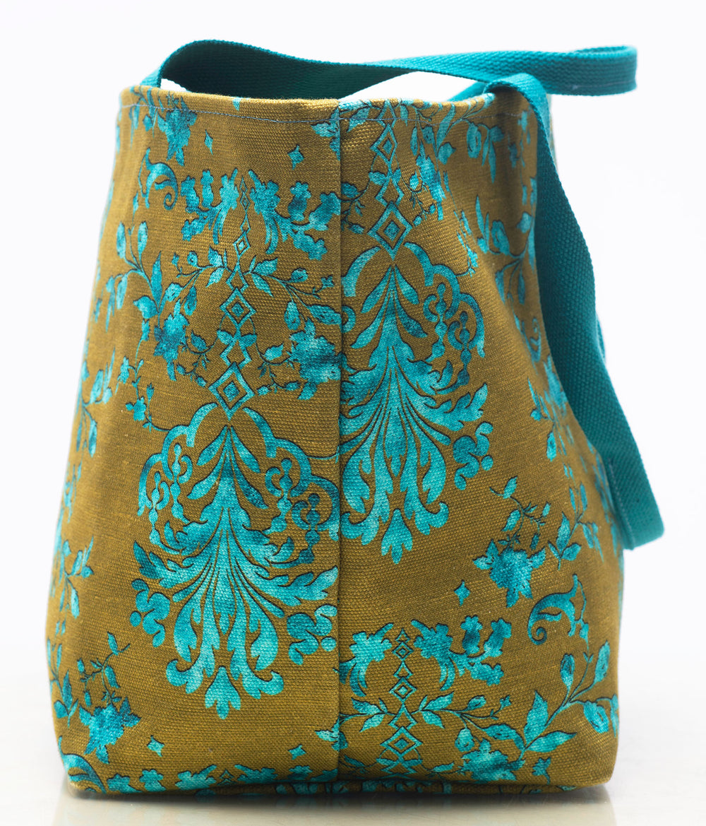 Met Tote Bag Turquoise Made in Italy